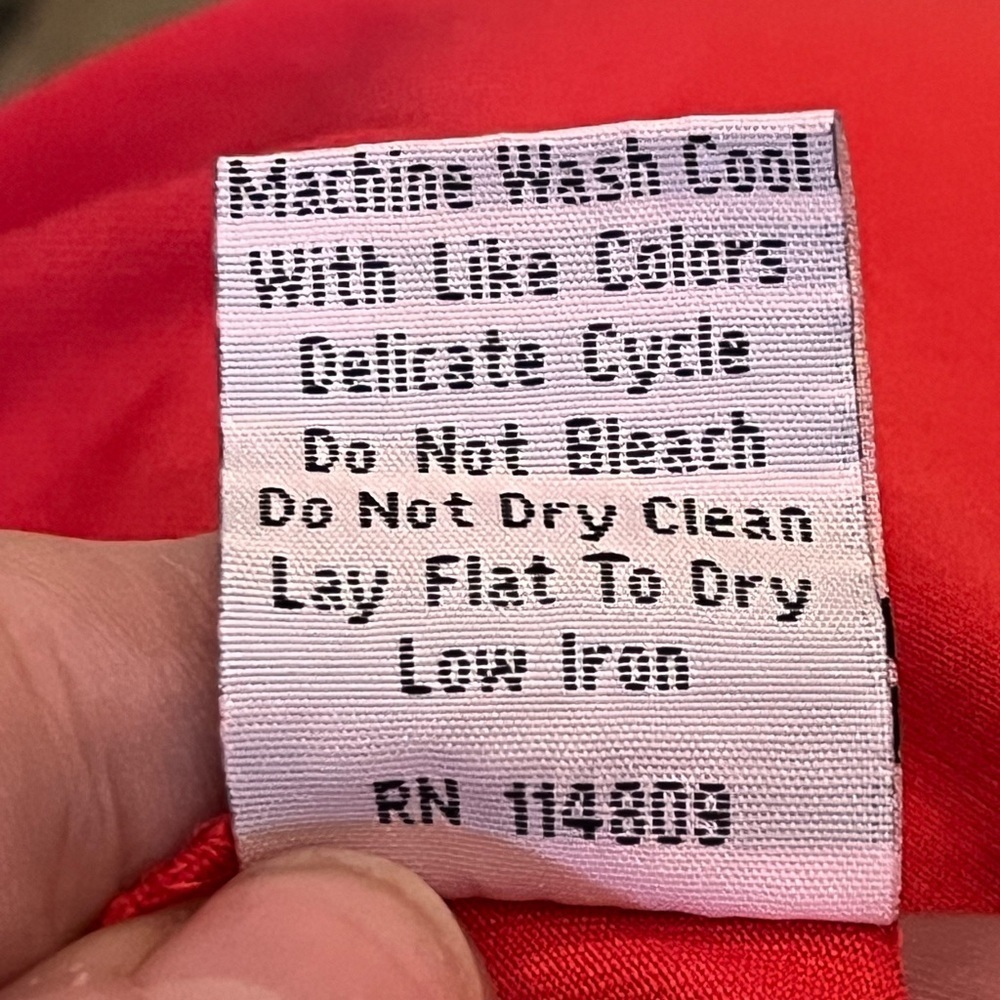 GG BLUE Top Women's XL Active Fall Golf Pickleball Tennis Coral/Red Blend EUC - Picture 5 of 6